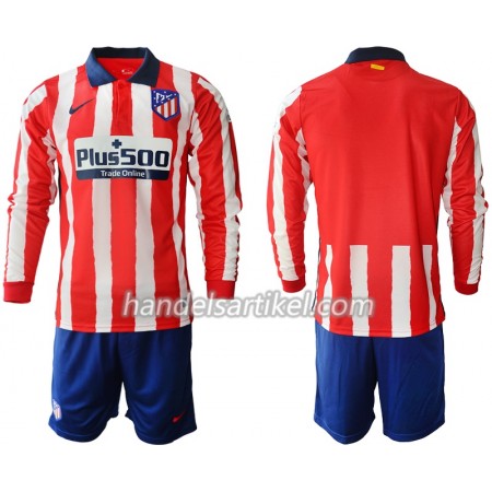 Atlético Madrid Kinder Heim Trikotsatz 2020/21 Langarm (+ Kurze Hosen)